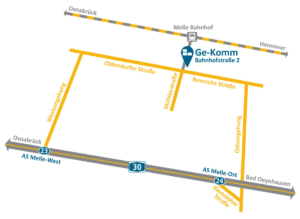 Anfahrt Ge-Komm GmbH